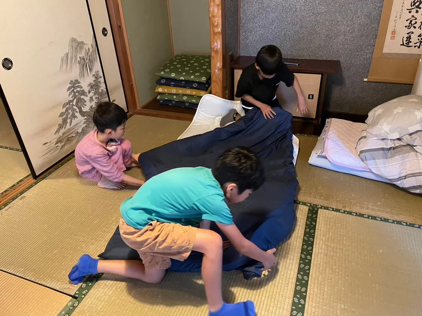 入浴・自由時間